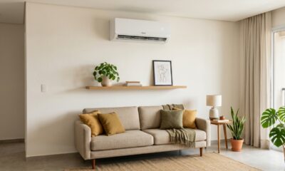 Como deixar a parede mais bonita após instalar ar-condicionado no cômodo
