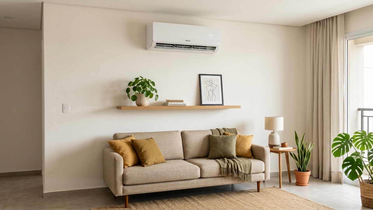 Como deixar a parede mais bonita após instalar ar-condicionado no cômodo