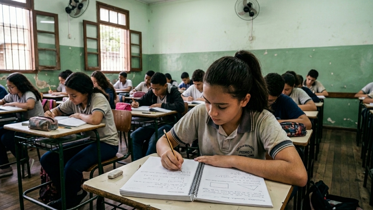Estudar sem internet exigia copiar matéria do quadro e prestar atenção o tempo inteiro