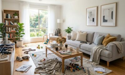 Mais de 6 dicas para você seguir na hora de arrumar e limpar sua sala de estar, fazendo tudo em apenas uma tarde e sem esforço