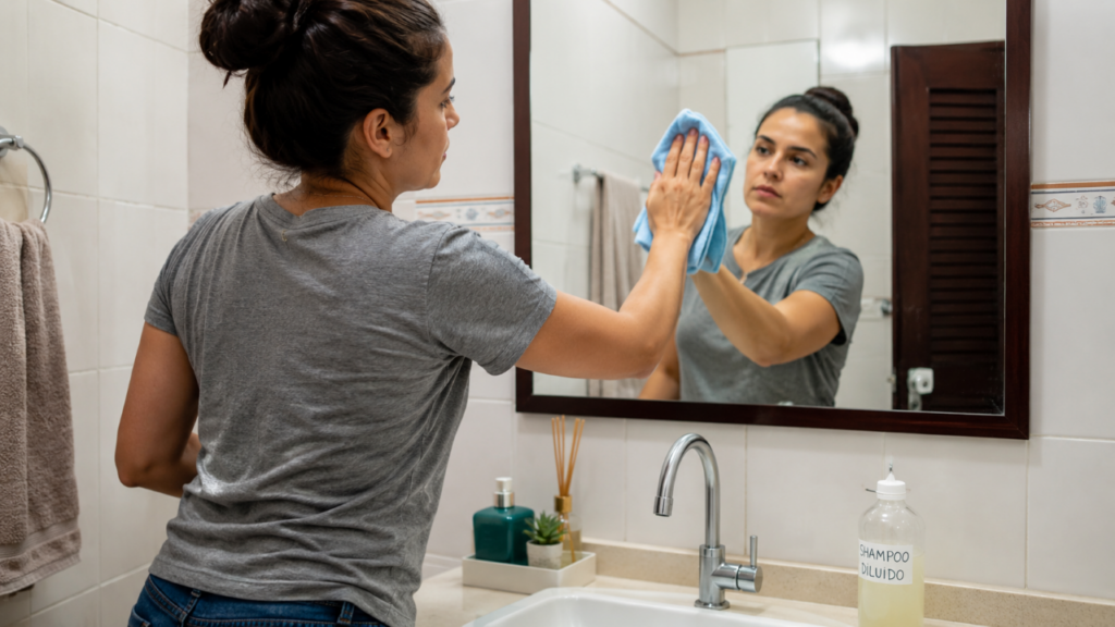 O shampoo parado no banheiro pode virar um aliado poderoso para limpar a casa sem gastar mais