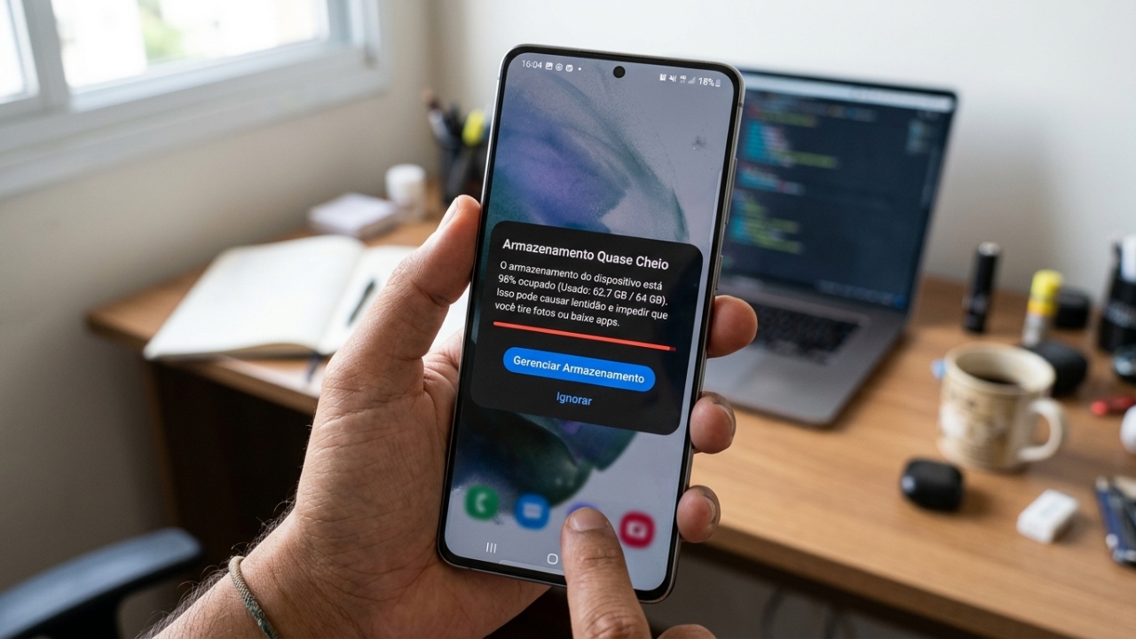 Memória do celular cheia deixa tudo mais lento e poucos limpam do jeito certo