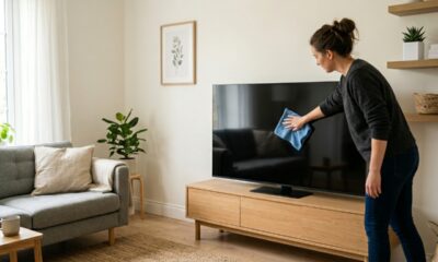 Nem detergente nem álcool: o segredo caseiro para limpar a TV sem danificar a tela