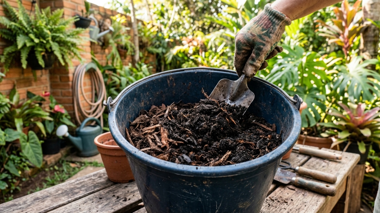 A mistura caseira que deixa a terra mais solta e ajuda as plantas a crescerem melhor