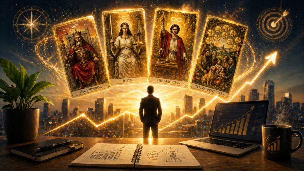 Essas cartas do tarot indicam crescimento profissional e avanço sólido na carreira