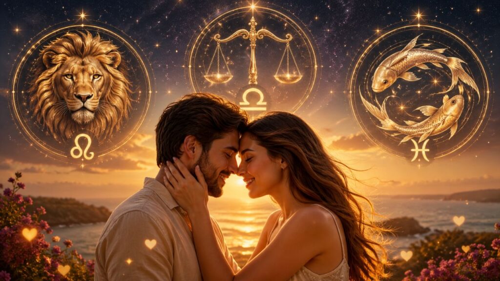 Esses 3 signos podem sentir o amor ganhar brilho e trazer momentos especiais