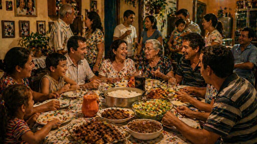 Reuniões em família com casa cheia de parentes hoje fazem falta e despertam saudade