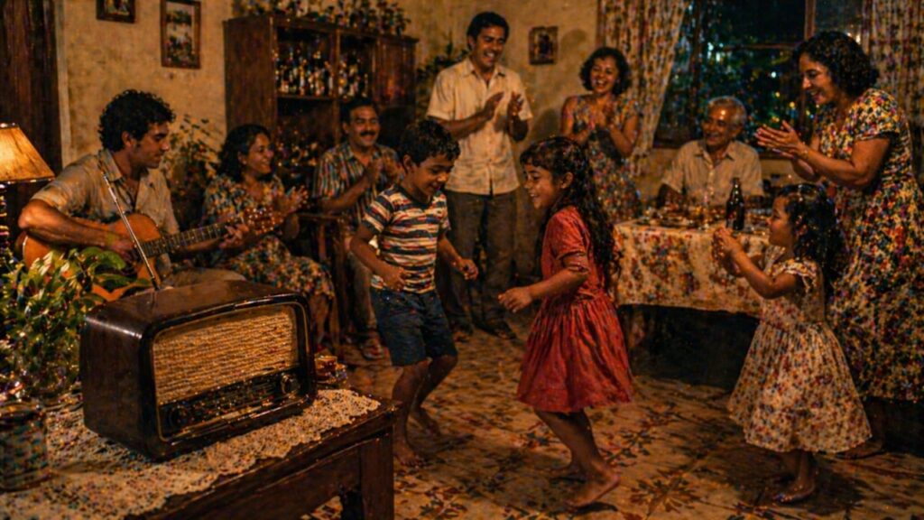 Festas que não precisavam de muito tinham música no rádio e alegria de sobra