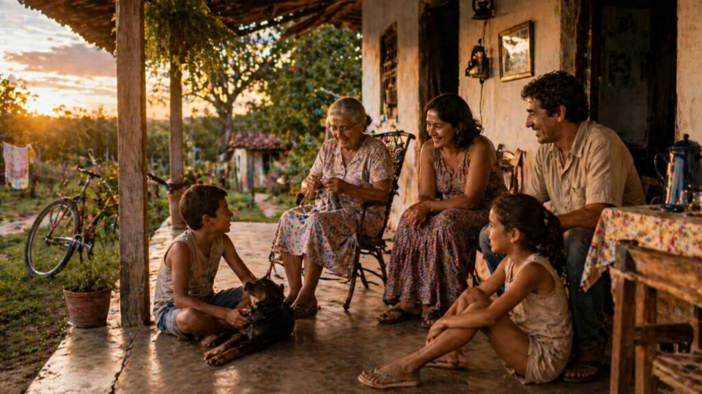 Vida simples e cheia de presença lembra uma infância que deixou saudade em muita gente
