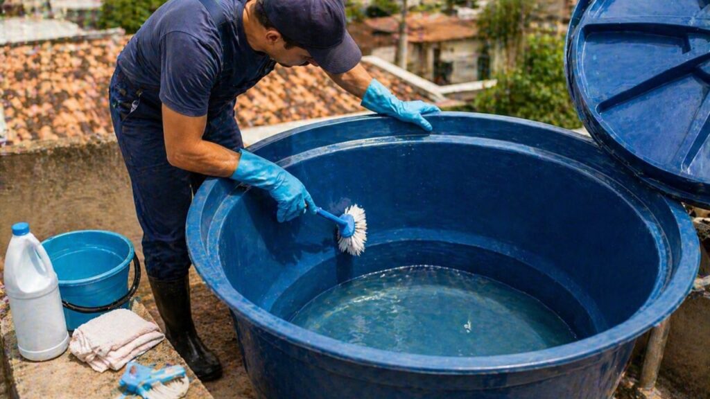Como limpar caixa d’água em casa com segurança e manter a água própria para uso