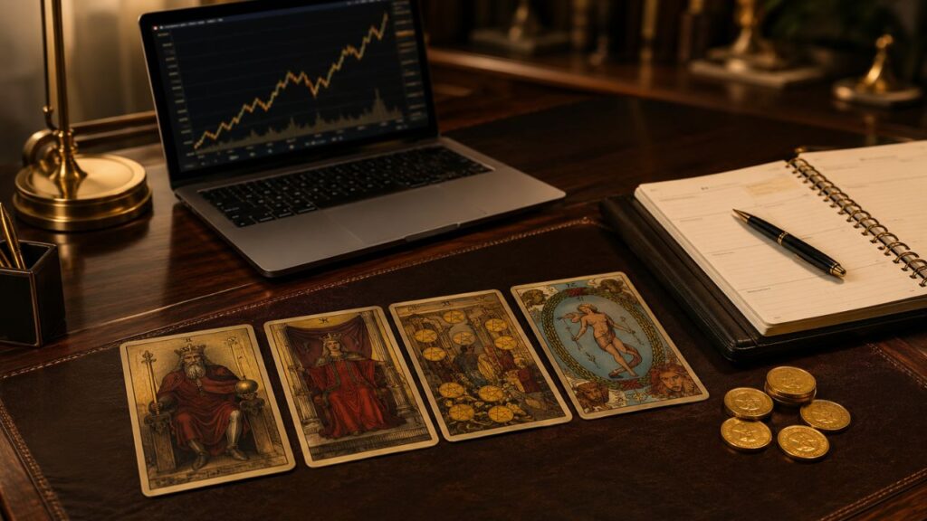 Essas cartas do tarot costumam aparecer quando o crescimento financeiro acontece aos poucos