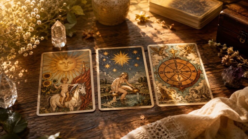 3 cartas do tarot que indicam sorte, oportunidades e uma fase mais iluminada chegando