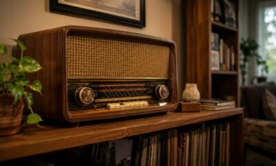 Coisas como rádio grande e sofá de couro faziam parte de quase toda sala antigamente
