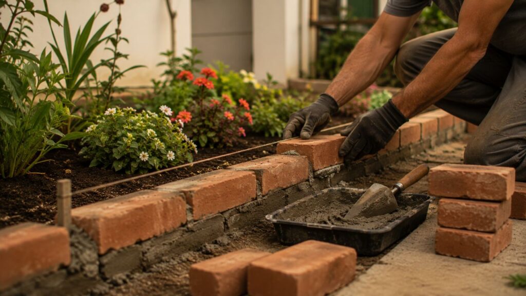 Mureta de jardim ajuda a organizar canteiros, proteger plantas e deixar o quintal mais bonito
