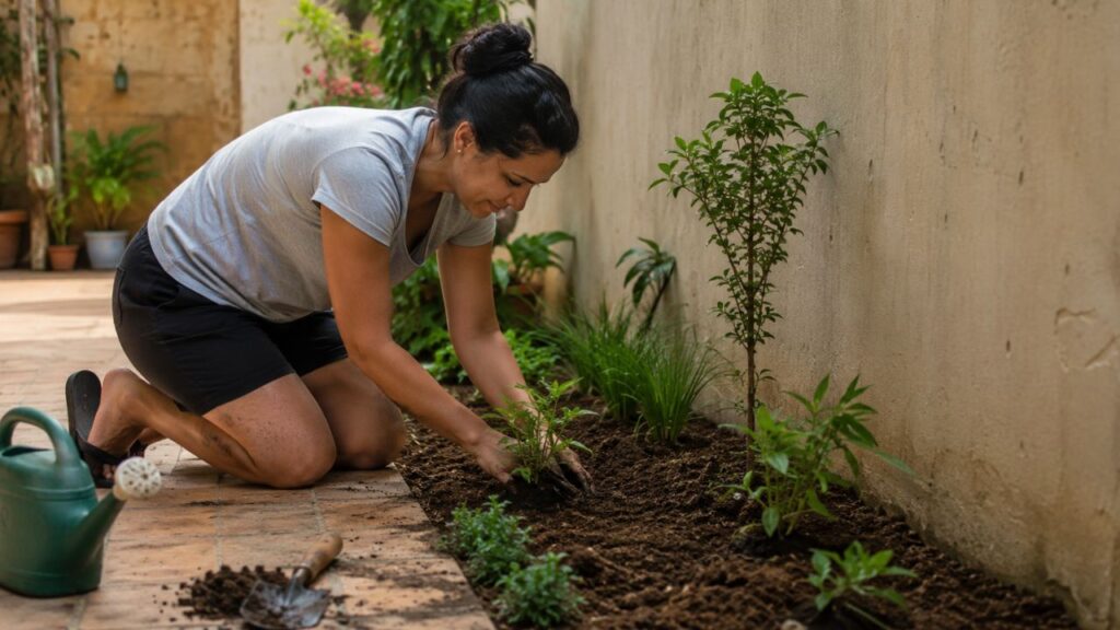 Um jardim pequeno pode mudar a área externa e trazer mais vida para a casa todos os dias