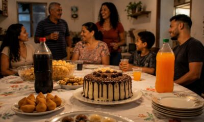 Festas simples de antigamente reuniam todo mundo com bolo feito em casa e muita saudade