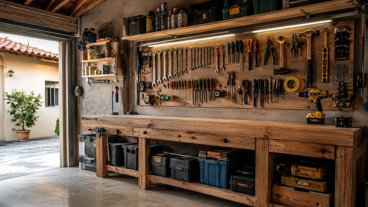Como fazer uma bancada de ferramentas na garagem para deixar pequenos reparos mais fáceis