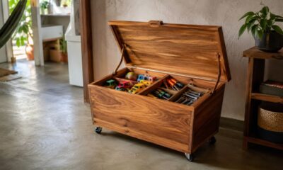 Como fazer uma caixa organizadora de madeira para guardar brinquedos, ferramentas e produtos