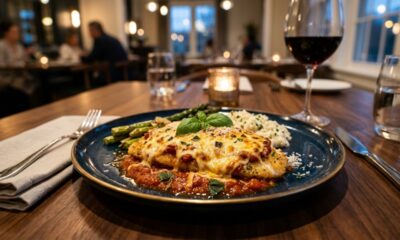 Esse filé de tilápia à parmegiana fica perfeito para servir em jantares caprichados