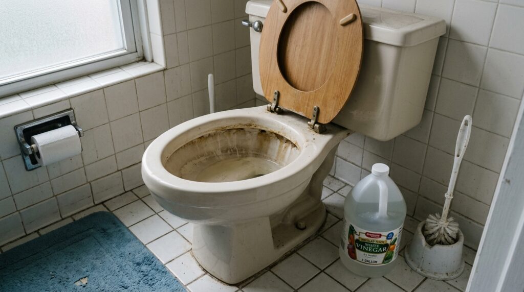 Por que colocar vinagre no vaso sanitário? A solução simples para um problema básico de banheiro
