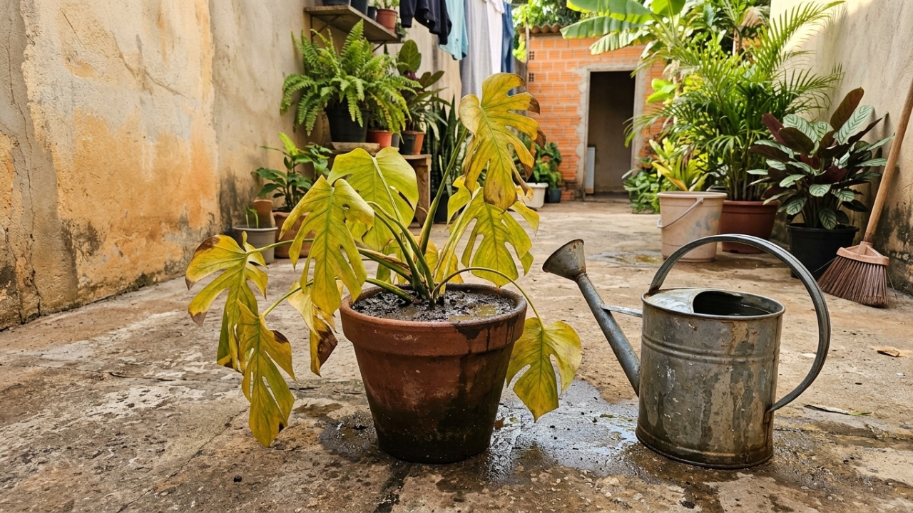 O erro na rega que faz muita planta morrer mesmo recebendo cuidado todos os dias