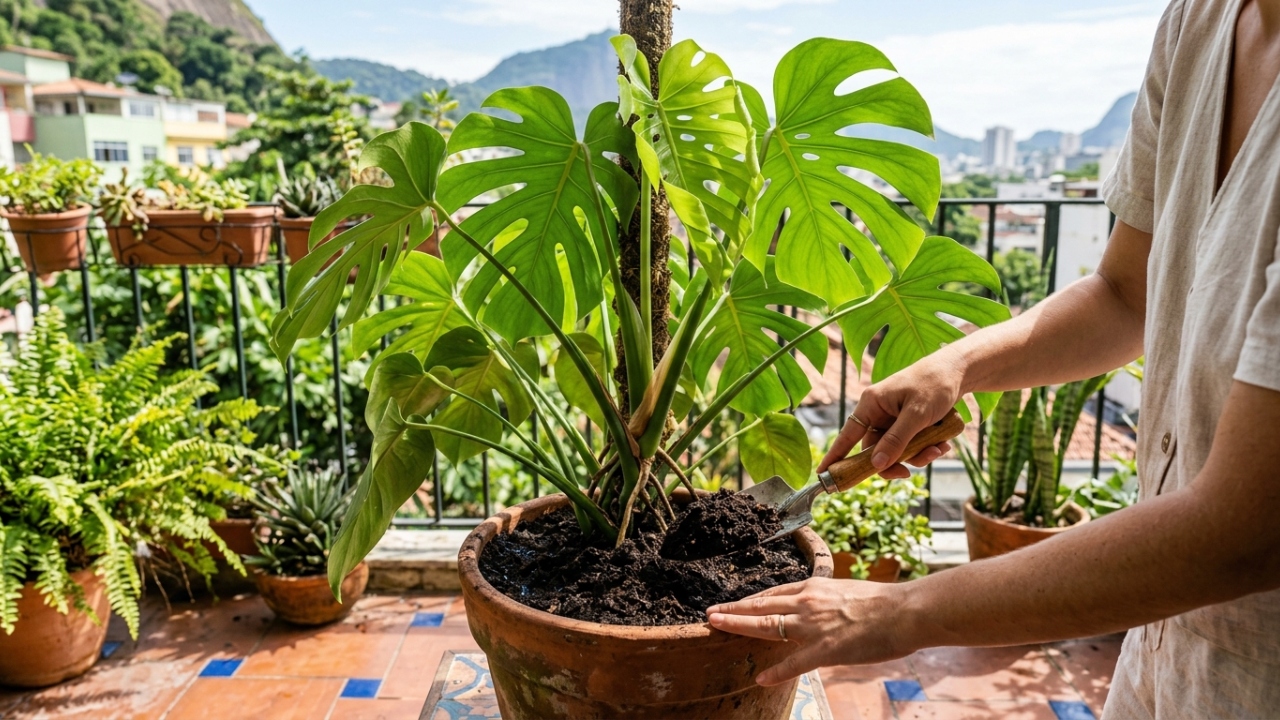O adubo para plantas no vaso que melhora o solo e ajuda as folhas a crescerem mais bonitas