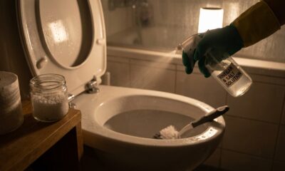 Borrifar vinagre e sal no vaso sanitário à noite: para que serve e quais cuidados tomar