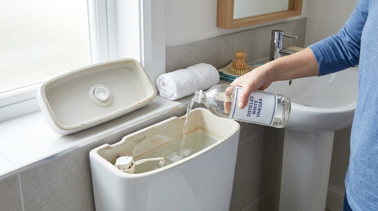 Por que colocar vinagre no vaso sanitário? A solução simples para um problema básico de banheiro