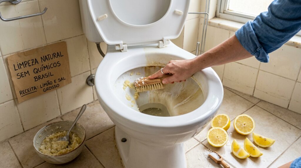 Por que limão e sal grosso são a combinação perfeita para limpar o vaso sanitário