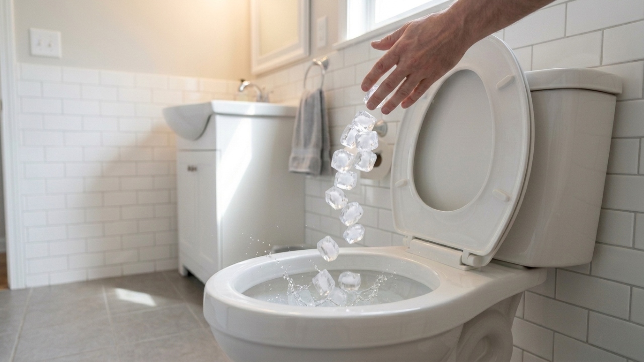Despejar cubos de gelo no vaso sanitário: por que é recomendado fazê-lo uma vez por semana e para que serve