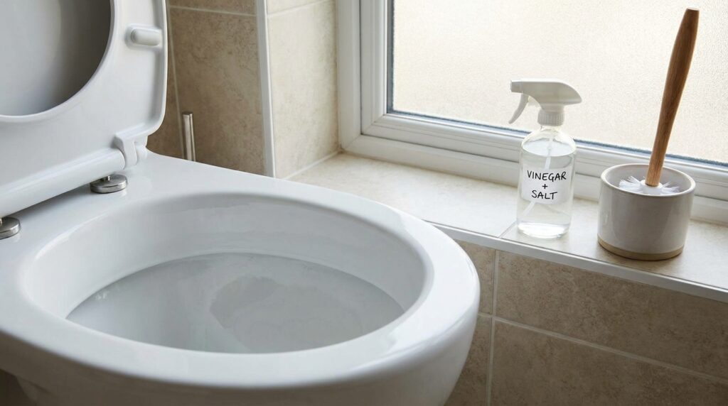 Borrifar vinagre e sal no vaso sanitário à noite: para que serve e quais cuidados tomar