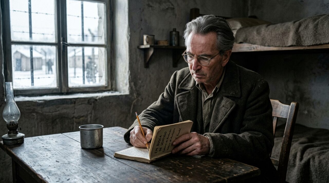 Citação de Viktor Frankl, “Quando não podemos mais mudar uma situação, somos desafiados a mudar a nós mesmos”. Lições sobre aceitação, limite e por que nem toda força está em controlar tudo