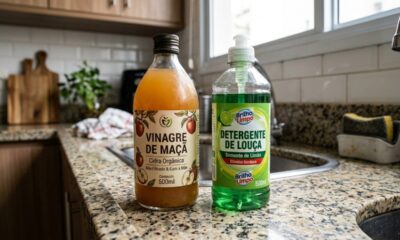 Misturar vinagre de maçã e detergente: para que serve e por que é recomendado