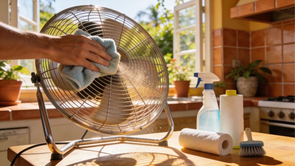 Maneiras de limpar um ventilador em poucos minutos sem remover a grade