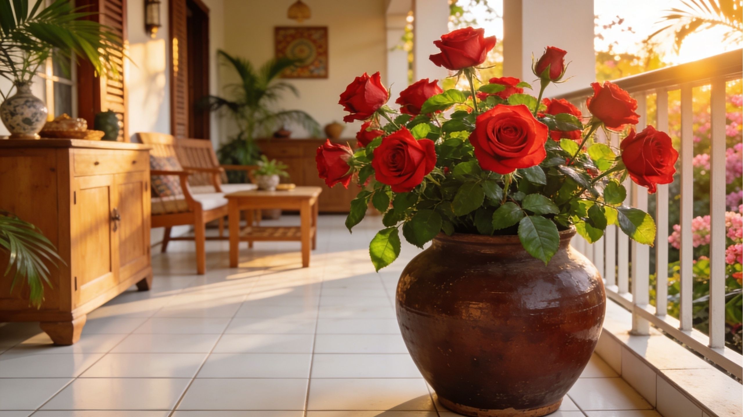 Como fazer sua roseira em vaso florescer por muito tempo