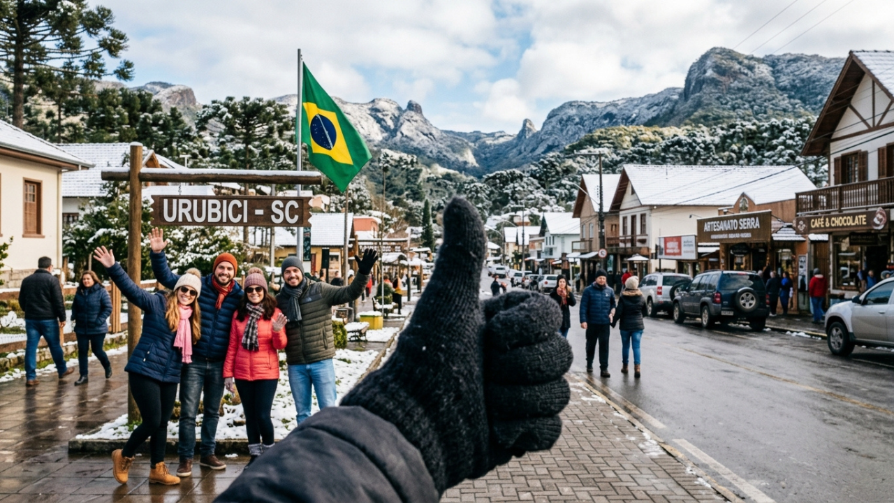 Com recorde histórico de –17,8 °C, essa é a pequena cidade mais fria do Brasil e fica a poucas horas de Florianópolis