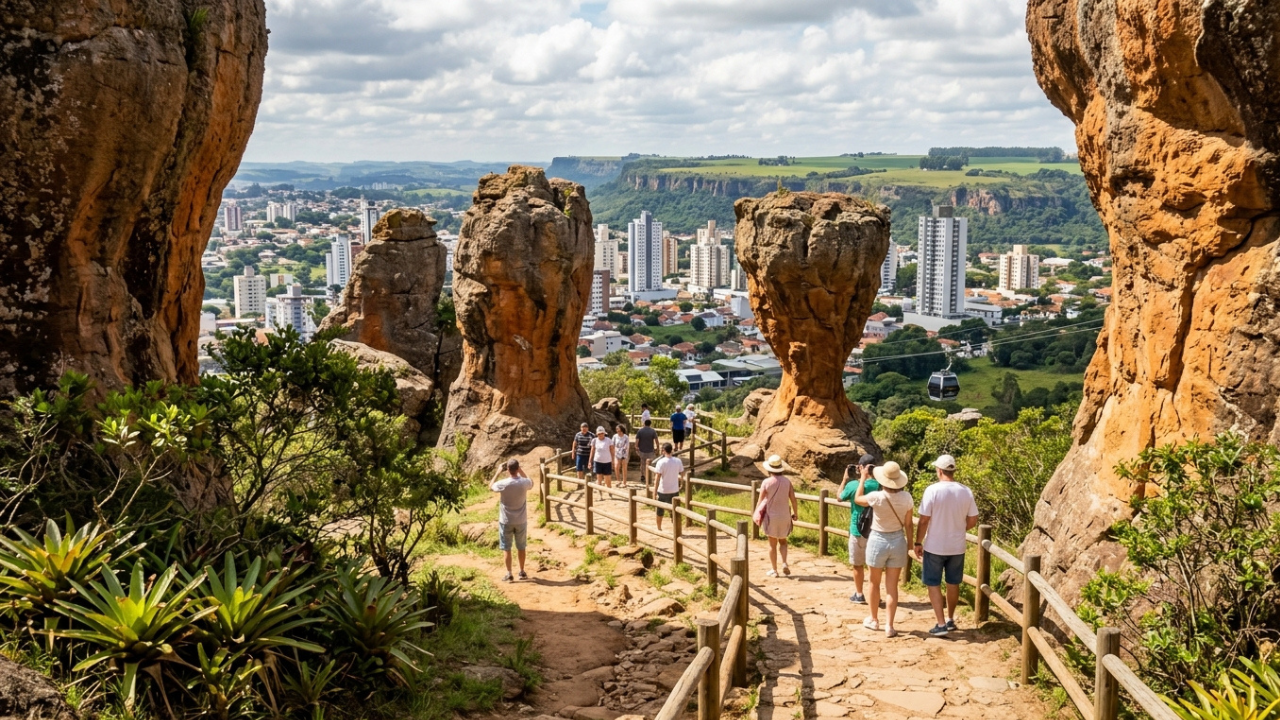 Com rochas de 300 milhões de anos no quintal, a 4ª maior cidade do Paraná une indústria pesada e geologia rara