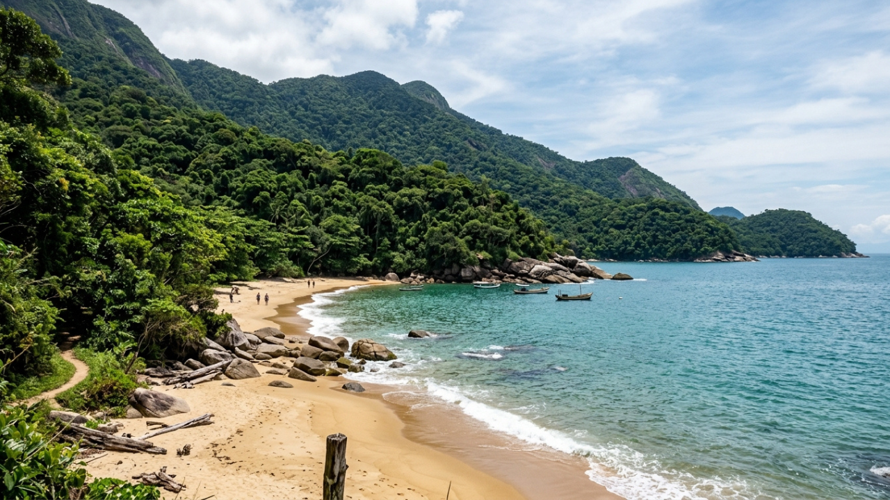 A maior ilha marítima do Brasil, com 94% de Mata Atlântica e 21 naufrágios, impressiona com praias selvagens e cenários quase intocados
