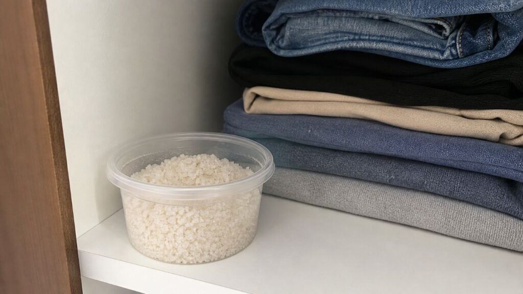 Mistura de arroz com sal: para que serve e por que é recomendada até mesmo em armários fechados
