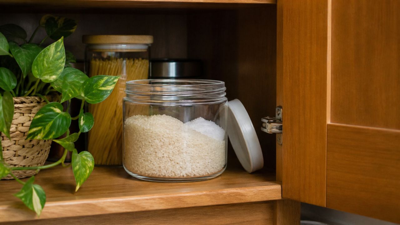 Mistura de arroz com sal: para que serve e por que é recomendada até mesmo em armários fechados