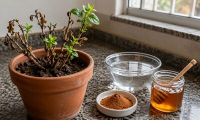 Esse adubo caseiro simples pode fortalecer plantas fracas no vaso