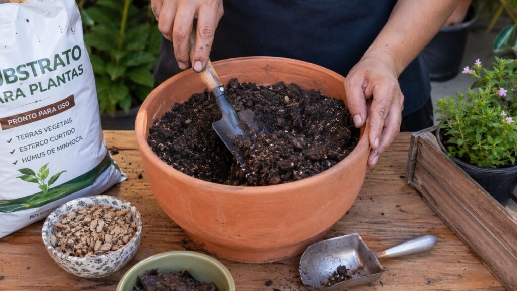 Materiais naturais deixam a planta mais integrada à decoração boho