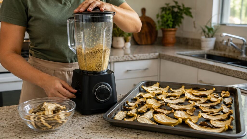 A casca de maracujá pode virar farinha e entrar em receitas simples do dia a dia