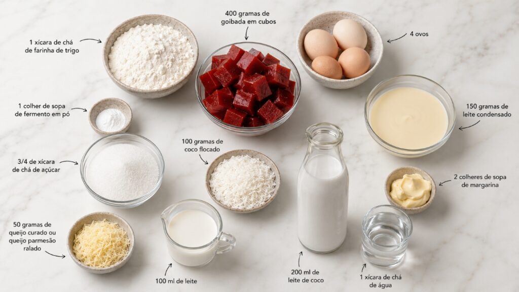 Bata ovos, açúcar e margarina na ordem certa e tenha um bolo de queijadinha cremoso e marcante