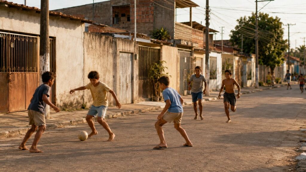 As brincadeiras de rua marcaram uma geração que cresceu com mais convivência no bairro