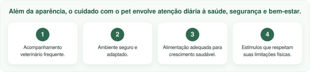 Filhote com defeito no crânio e moicano loiro encanta sem perceber que é diferente