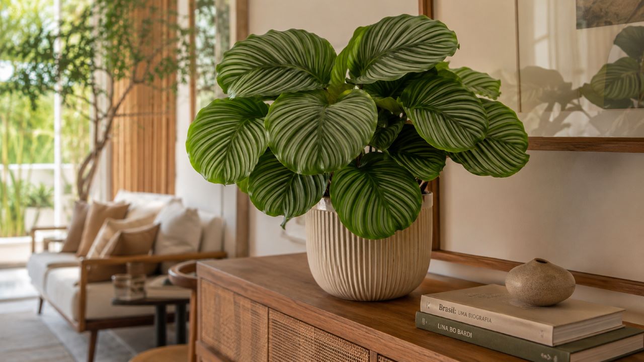 A calathea virou planta queridinha para deixar ambientes internos mais bonitos e aconchegantes