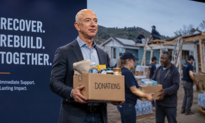 Citação de Jeff Bezos: "Quero que grande parte da minha atividade filantrópica ajude as pessoas aqui e agora, no curto prazo, na interseção entre a necessidade urgente e o impacto duradouro"