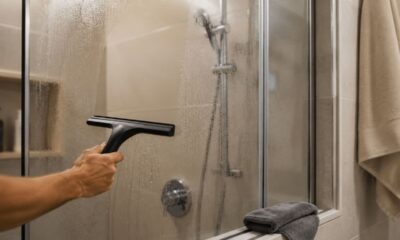 Hóteis 5 estrelas usam esse truque para deixar o box de vidro do banheiro transparente e brilhoso sem gastar com produto caro