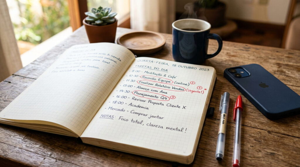 Os psicólogos concordam: as pessoas que usam agendas de papel não são nostálgicas; elas simplesmente encontraram a maneira mais eficaz de visualizar o tempo.